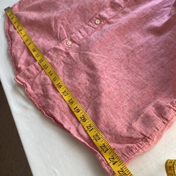 Tasso Elba button down shirt long sleeve w/buttons collared linen/cotton Sz XL - Picture 4 of 10